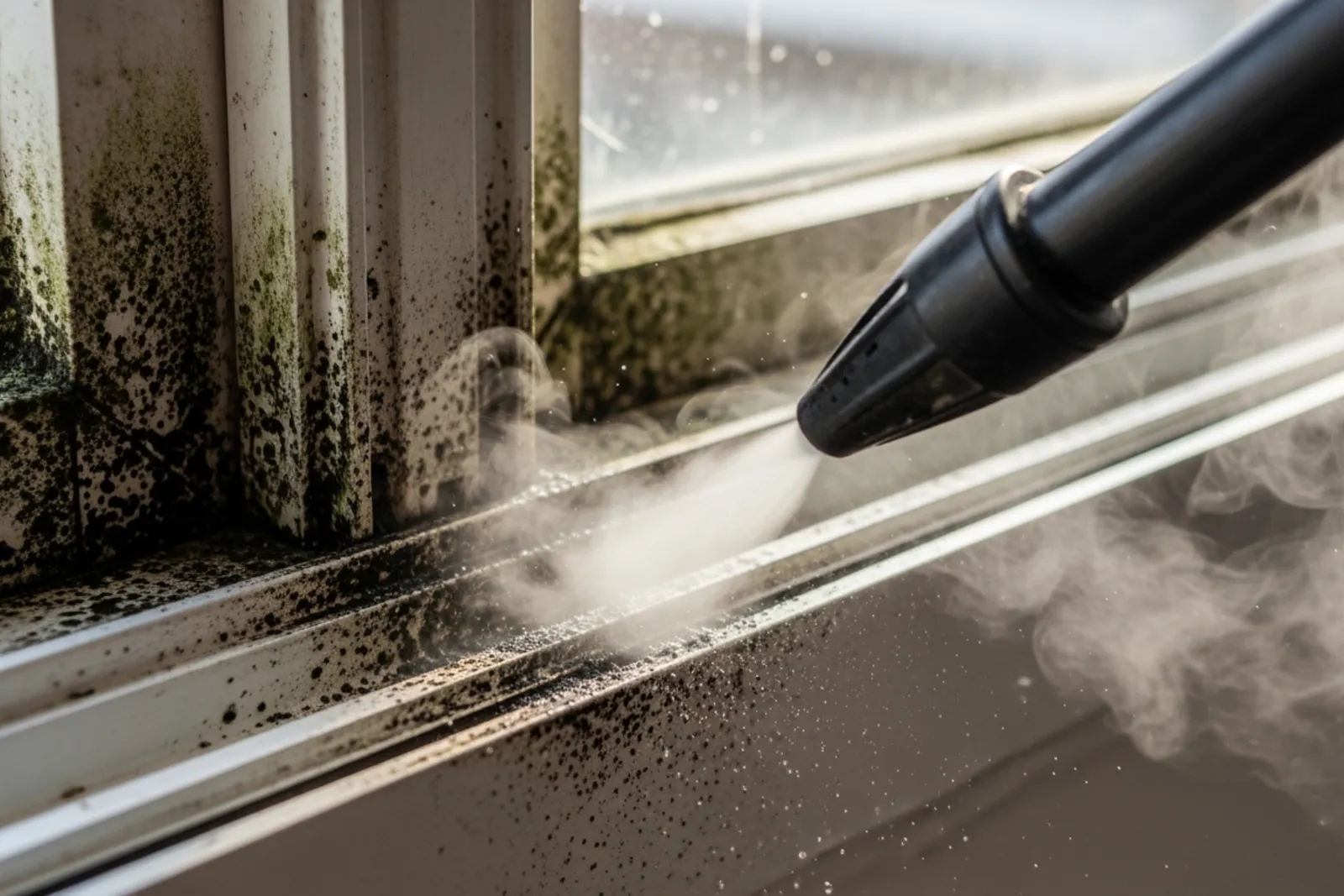 How to Clean Mold From Windows With a Steamer, the Easy Way