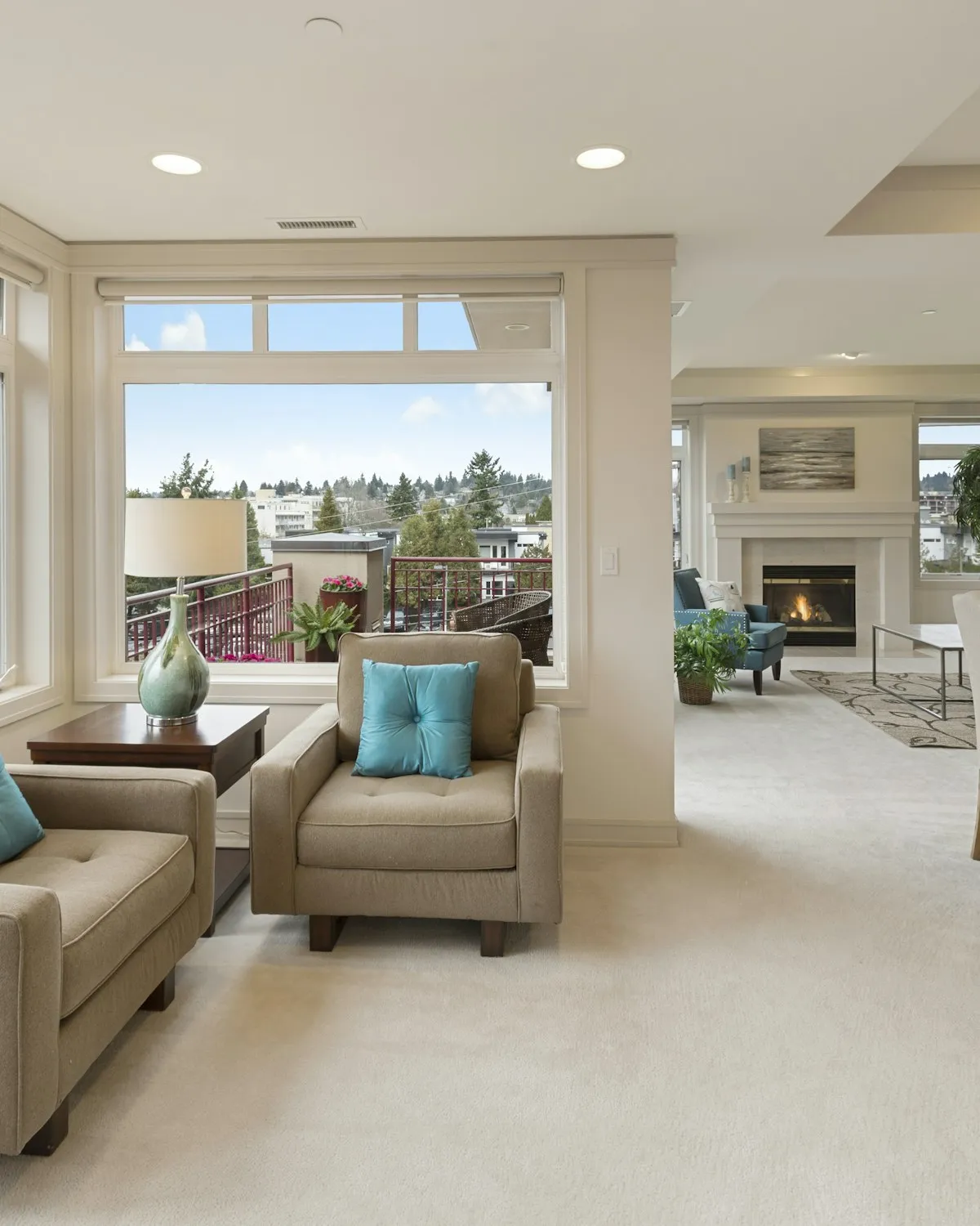 Tidying a bright Calgary living room